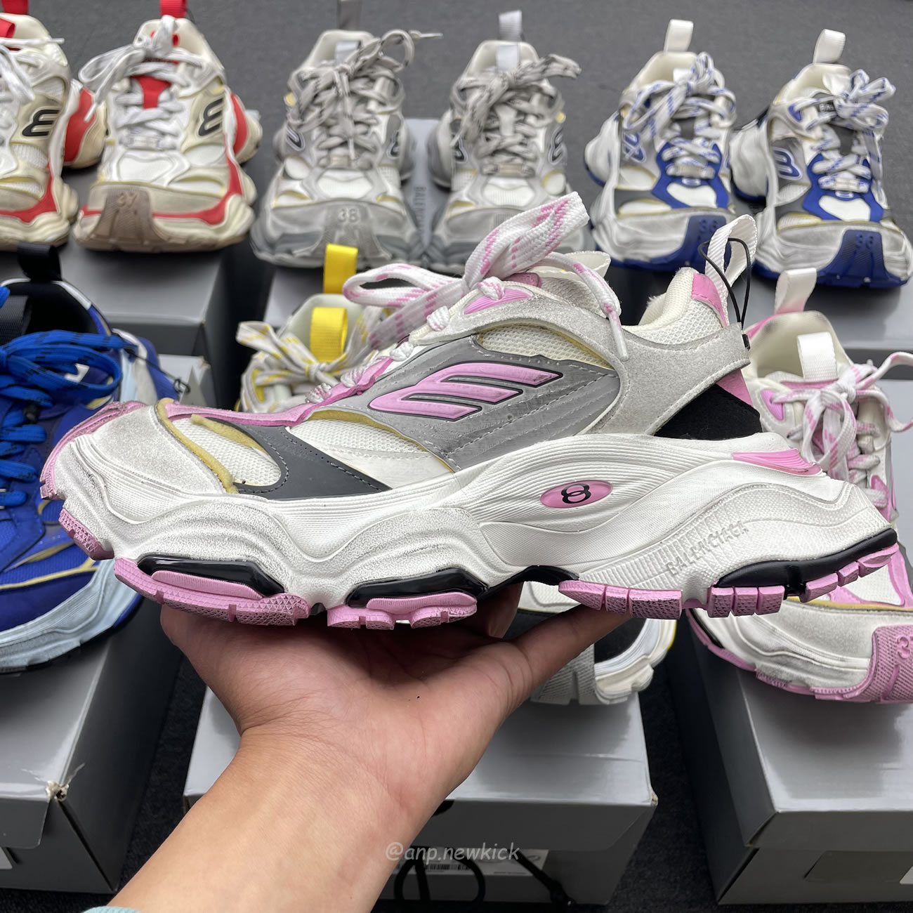 Balenciaga Cargo Sneaker Grey Black Yellow White Gery Pink Yellow Blue Red (womens) 784341 W2mv6 0328 (11) - www.newkick.org Balenciaga Cargo Sneaker Grey Black Yellow White Gery Pink Yellow Blue Red (womens) 784341 W2mv6 0328 (11) - www.newkick.org