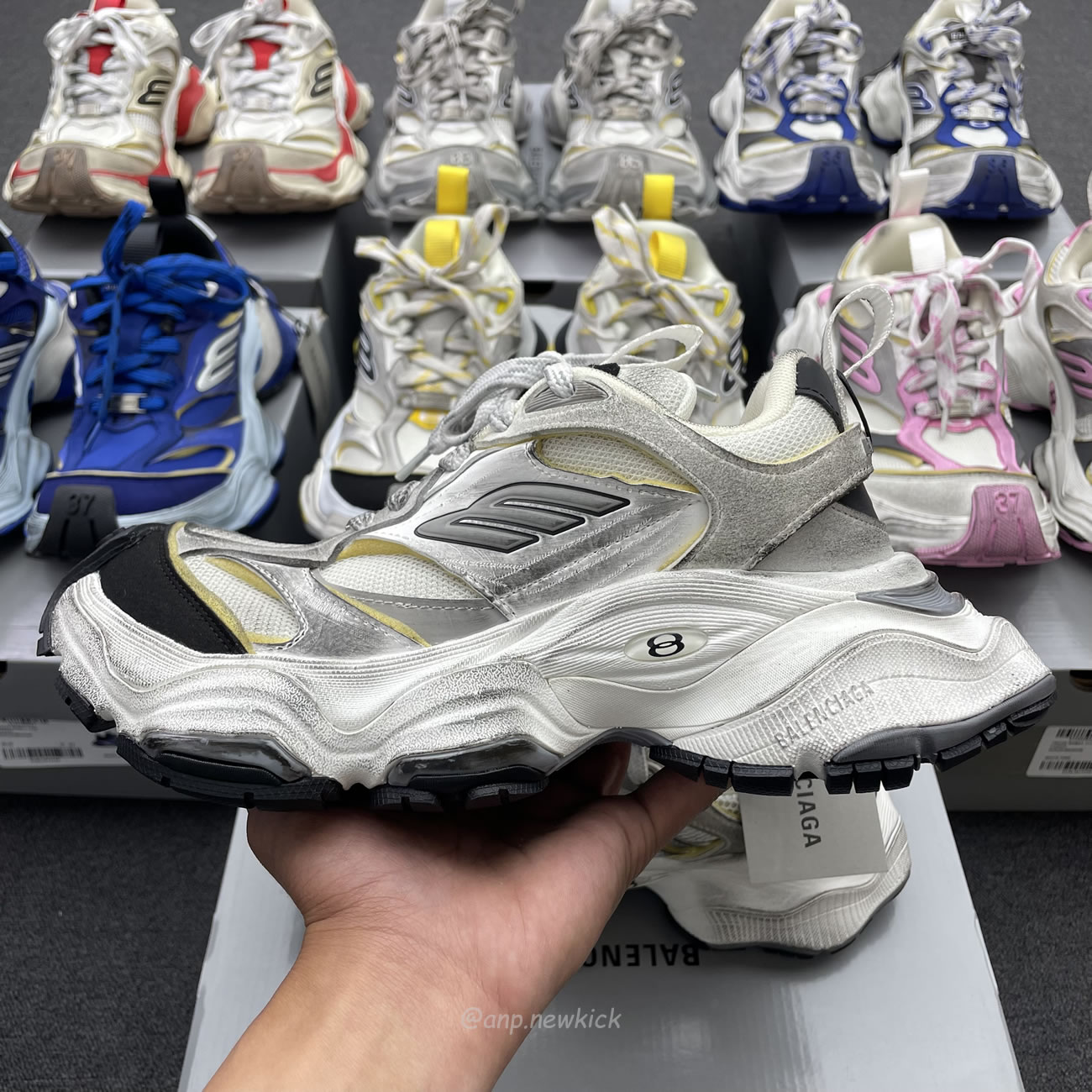 Balenciaga Cargo Sneaker Grey Black Yellow White Gery Pink Yellow Blue Red (womens) 784341 W2mv6 0328 (14) - www.newkick.org Balenciaga Cargo Sneaker Grey Black Yellow White Gery Pink Yellow Blue Red (womens) 784341 W2mv6 0328 (14) - www.newkick.org