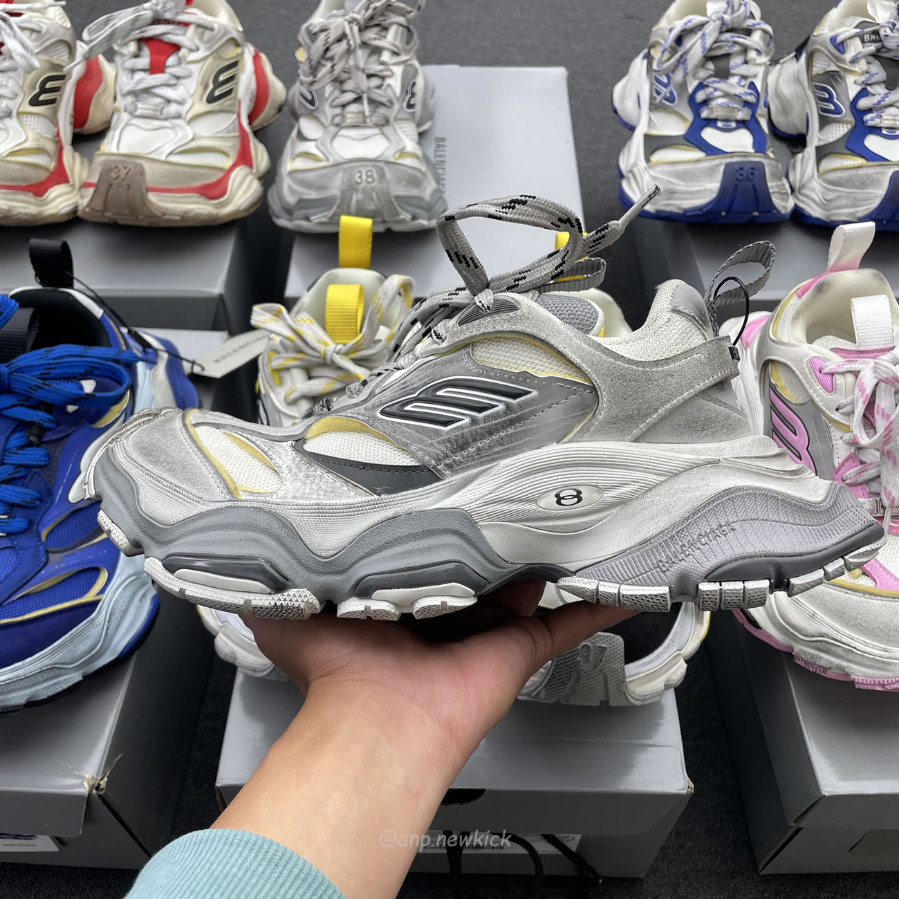 Balenciaga Cargo Sneaker Grey Black Yellow White Gery Pink Yellow Blue Red (womens) 784341 W2mv6 0328 (23) - www.newkick.org Balenciaga Cargo Sneaker Grey Black Yellow White Gery Pink Yellow Blue Red (womens) 784341 W2mv6 0328 (23) - www.newkick.org