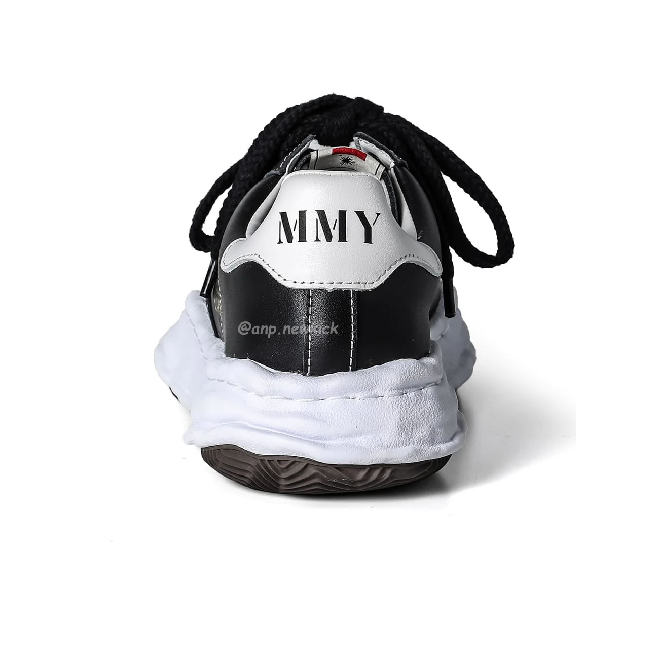 Maison Mihara Yasuhiro Blakey Og Sole Leather Low Black A06fw702 (11) - www.newkick.org