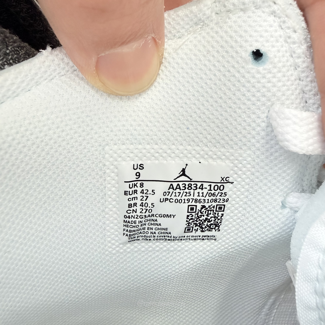 Air Jordan 1 Retro High Virgil Abloh Archive Alaska 2025 Aa3834 100 (7) - www.newkick.org