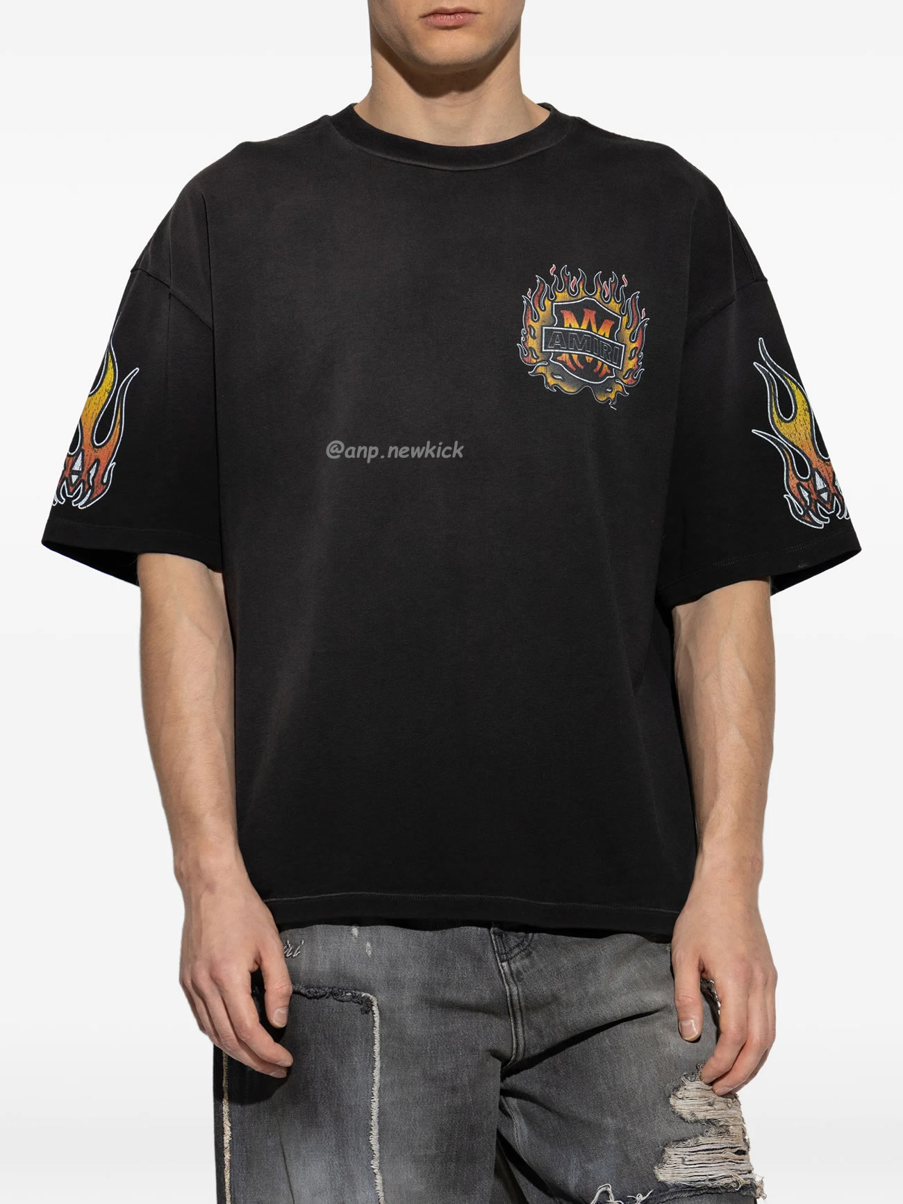 Amiri Flame Graphic T Shirt (3) - www.newkick.org