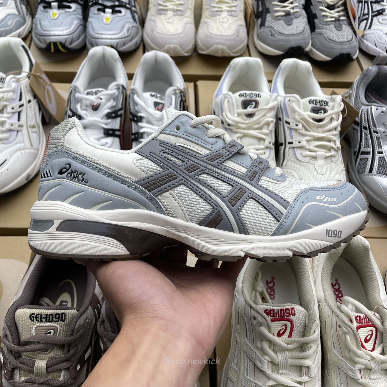 Asics Gel 1090 Grey Beige Birch French Blue White Sage Silver Cream Brown Silver Cream Gray Blue (15) - www.newkick.org Asics Gel 1090 Grey Beige Birch French Blue White Sage Silver Cream Brown Silver Cream Gray Blue (15) - www.newkick.org