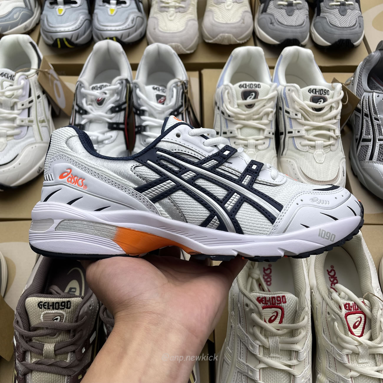 Asics Gel 1090 Grey Beige Birch French Blue White Sage Silver Cream Brown Silver Cream Gray Blue (16) - www.newkick.org Asics Gel 1090 Grey Beige Birch French Blue White Sage Silver Cream Brown Silver Cream Gray Blue (16) - www.newkick.org