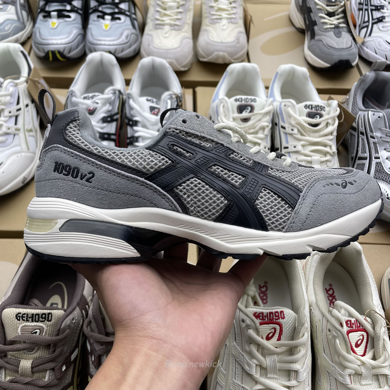 Asics Gel 1090 Grey Beige Birch French Blue White Sage Silver Cream Brown Silver Cream Gray Blue (19) - www.newkick.org Asics Gel 1090 Grey Beige Birch French Blue White Sage Silver Cream Brown Silver Cream Gray Blue (19) - www.newkick.org
