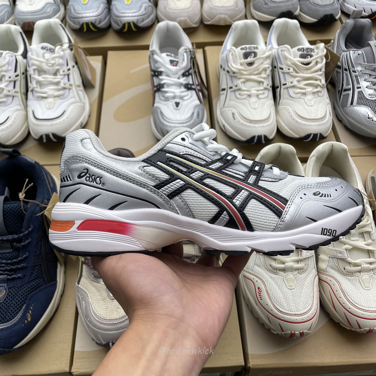 Asics Gel 1090 Grey Beige Birch French Blue White Sage Silver Cream Brown Silver Cream Gray Blue (30) - www.newkick.org Asics Gel 1090 Grey Beige Birch French Blue White Sage Silver Cream Brown Silver Cream Gray Blue (30) - www.newkick.org