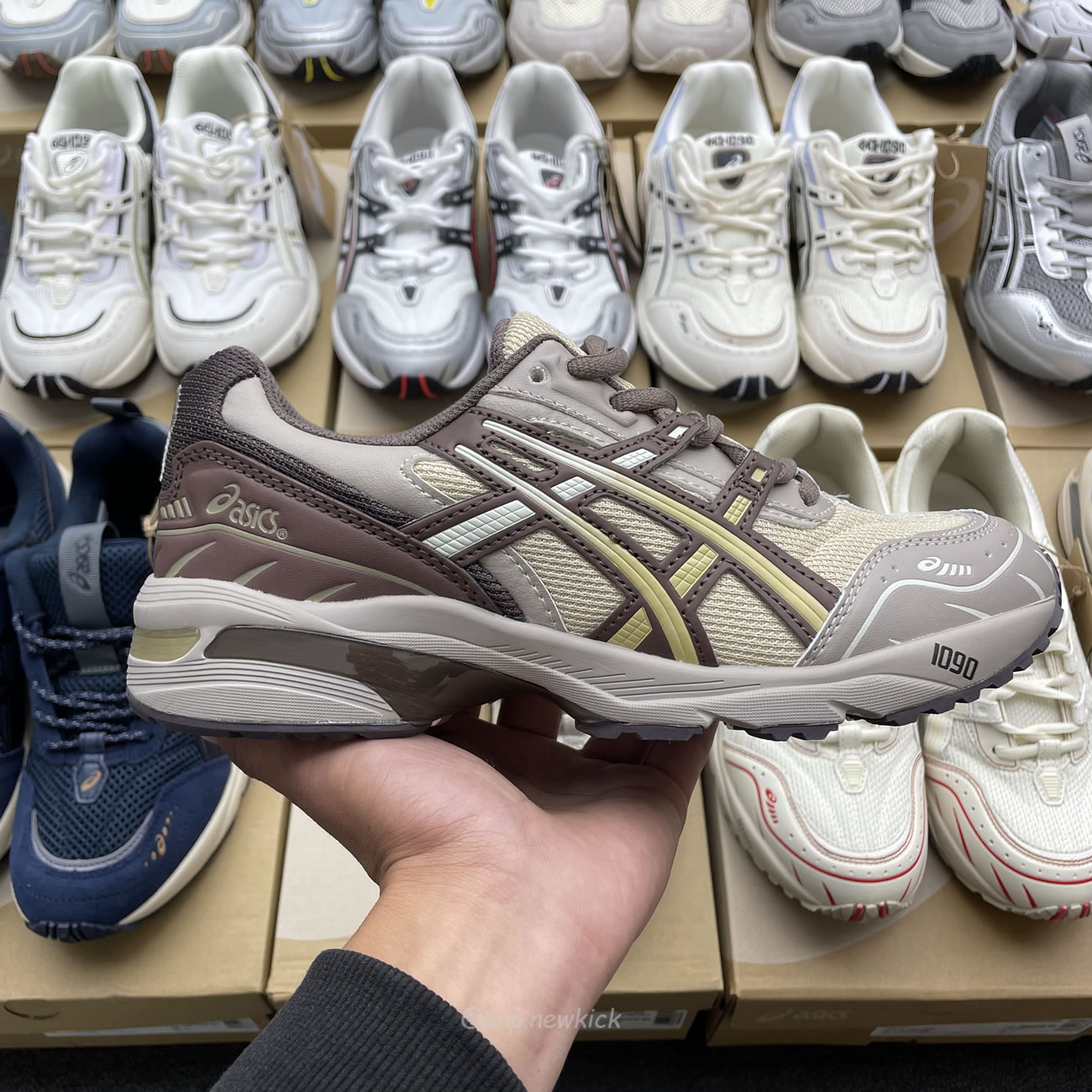 Asics Gel 1090 Grey Beige Birch French Blue White Sage Silver Cream Brown Silver Cream Gray Blue (31) - www.newkick.org Asics Gel 1090 Grey Beige Birch French Blue White Sage Silver Cream Brown Silver Cream Gray Blue (31) - www.newkick.org
