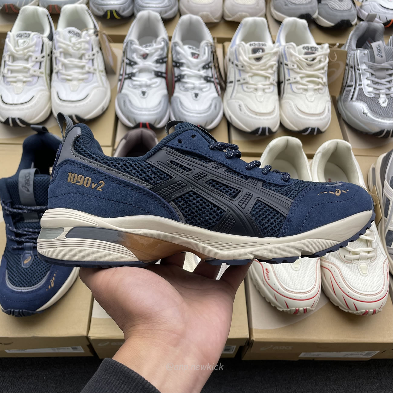 Asics Gel 1090 Grey Beige Birch French Blue White Sage Silver Cream Brown Silver Cream Gray Blue (4) - www.newkick.org Asics Gel 1090 Grey Beige Birch French Blue White Sage Silver Cream Brown Silver Cream Gray Blue (4) - www.newkick.org