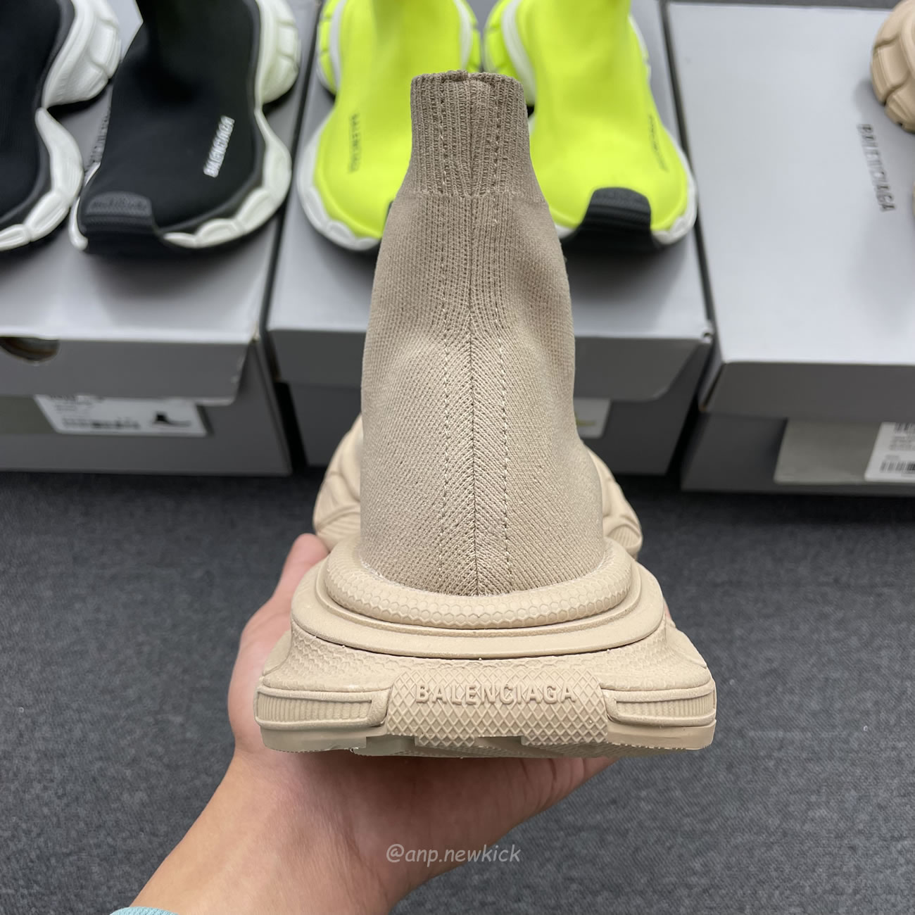 Balenciaga 3xl Sock Recycled Knit Sneakers Black White Fluo Yellow Beige (10) - www.newkick.org Balenciaga 3xl Sock Recycled Knit Sneakers Black White Fluo Yellow Beige (10) - www.newkick.org