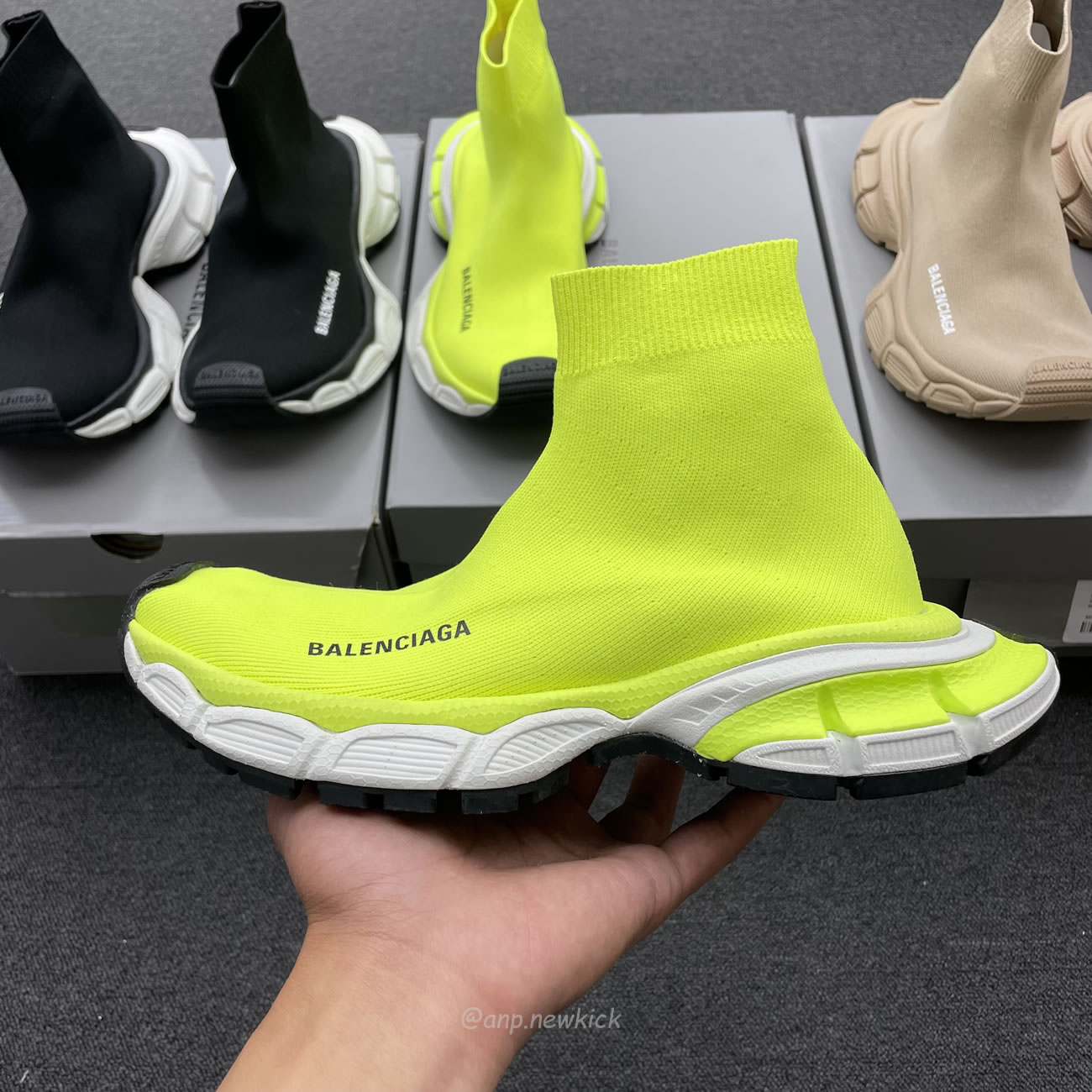 Balenciaga 3xl Sock Recycled Knit Sneakers Black White Fluo Yellow Beige (4) - www.newkick.org Balenciaga 3xl Sock Recycled Knit Sneakers Black White Fluo Yellow Beige (4) - www.newkick.org