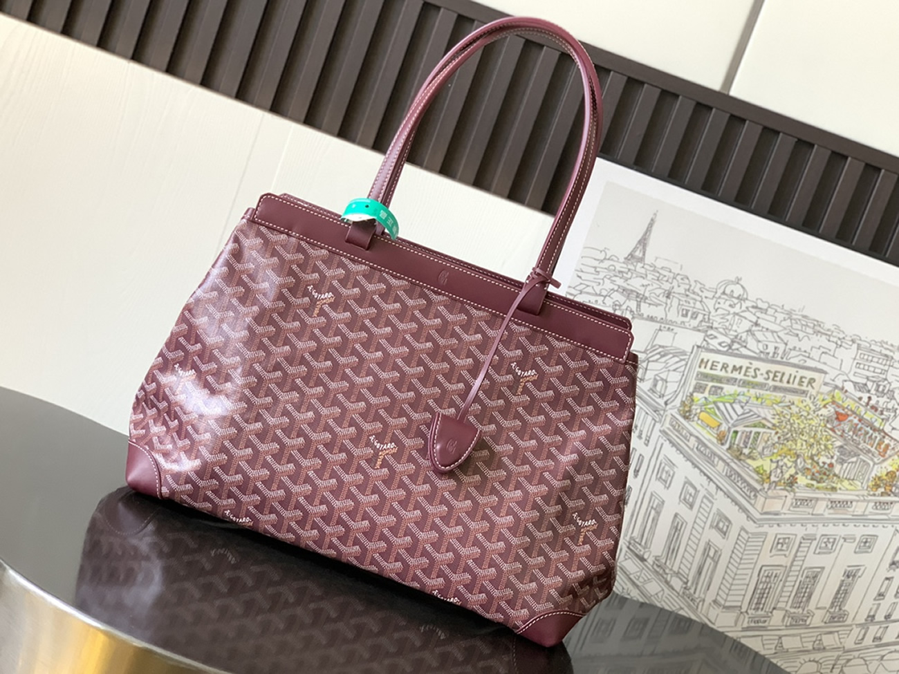Goyard Bellechasse Biaude Tote Bag Blacknatural Black Grey Navy White Green Yellow Red Burgundy (17) - www.newkick.org