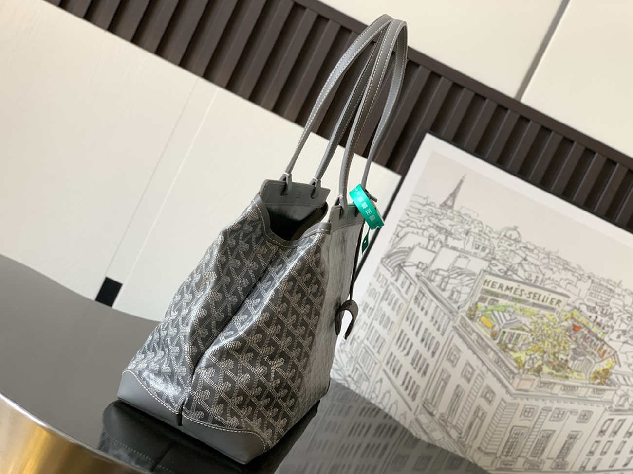 Goyard Bellechasse Biaude Tote Bag Blacknatural Black Grey Navy White Green Yellow Red Burgundy (25) - www.newkick.org