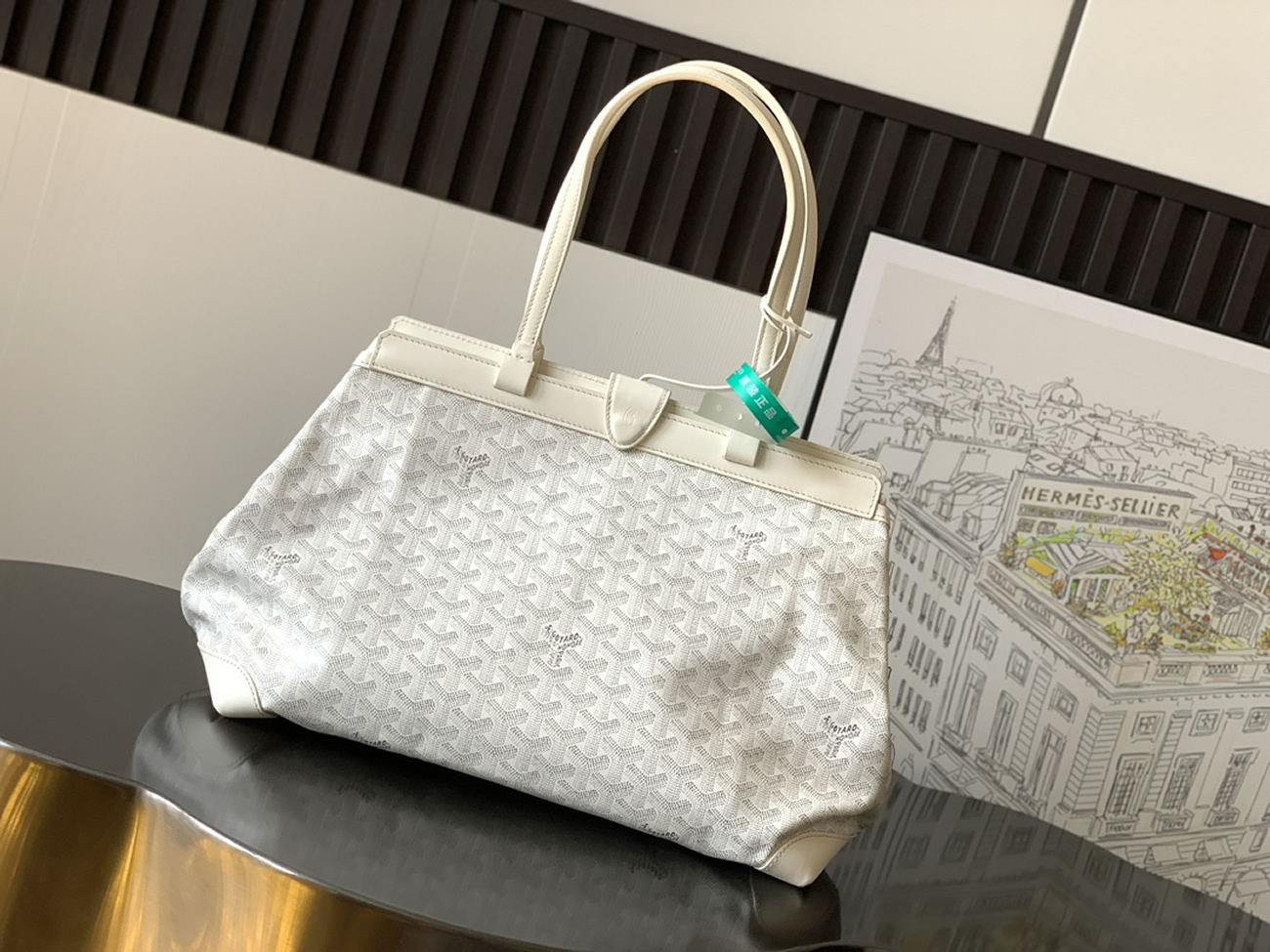 Goyard Bellechasse Biaude Tote Bag Blacknatural Black Grey Navy White Green Yellow Red Burgundy (4) - www.newkick.org