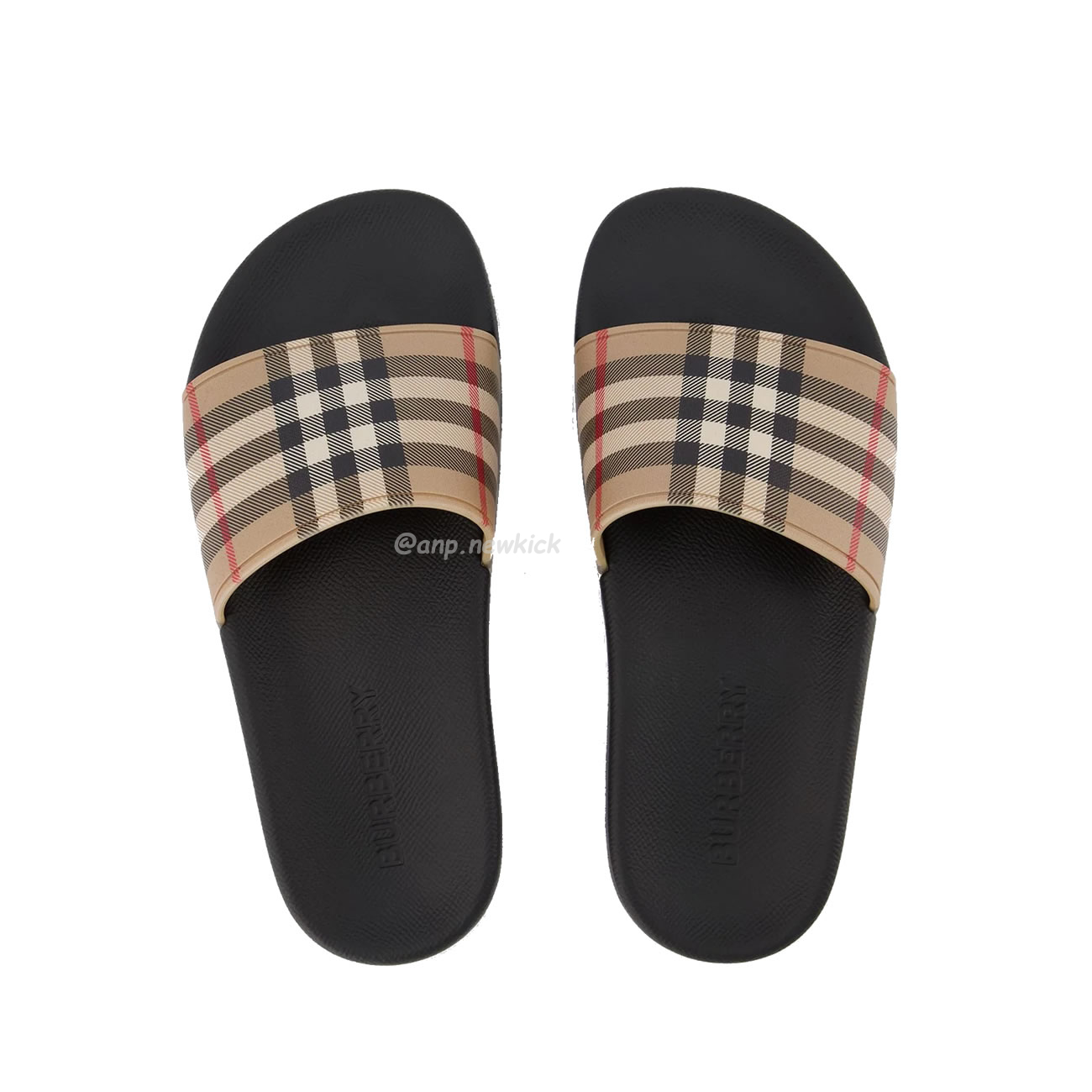 Burberry Vintage Check Slides Beige (9) - www.newkick.org