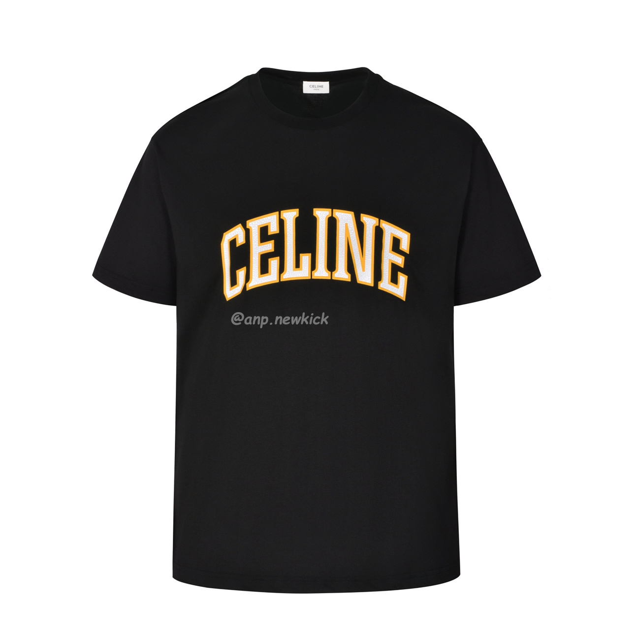 Celine College Cracking Effect Printed Cotton Plain Knit Loose Fitting T Shirt (1) - www.newkick.org Celine College Cracking Effect Printed Cotton Plain Knit Loose Fitting T Shirt (1) - www.newkick.org