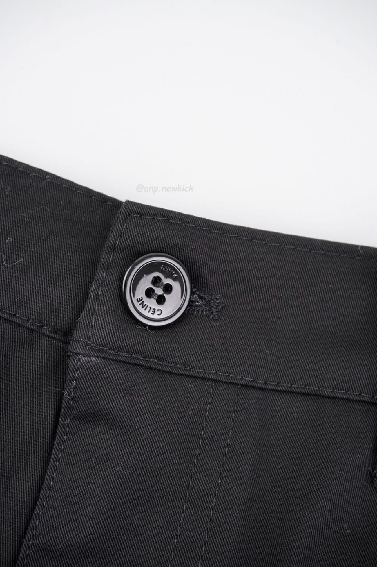 Celine Linen Plain Cotton Logo Cargo Pants (7) - www.newkick.org