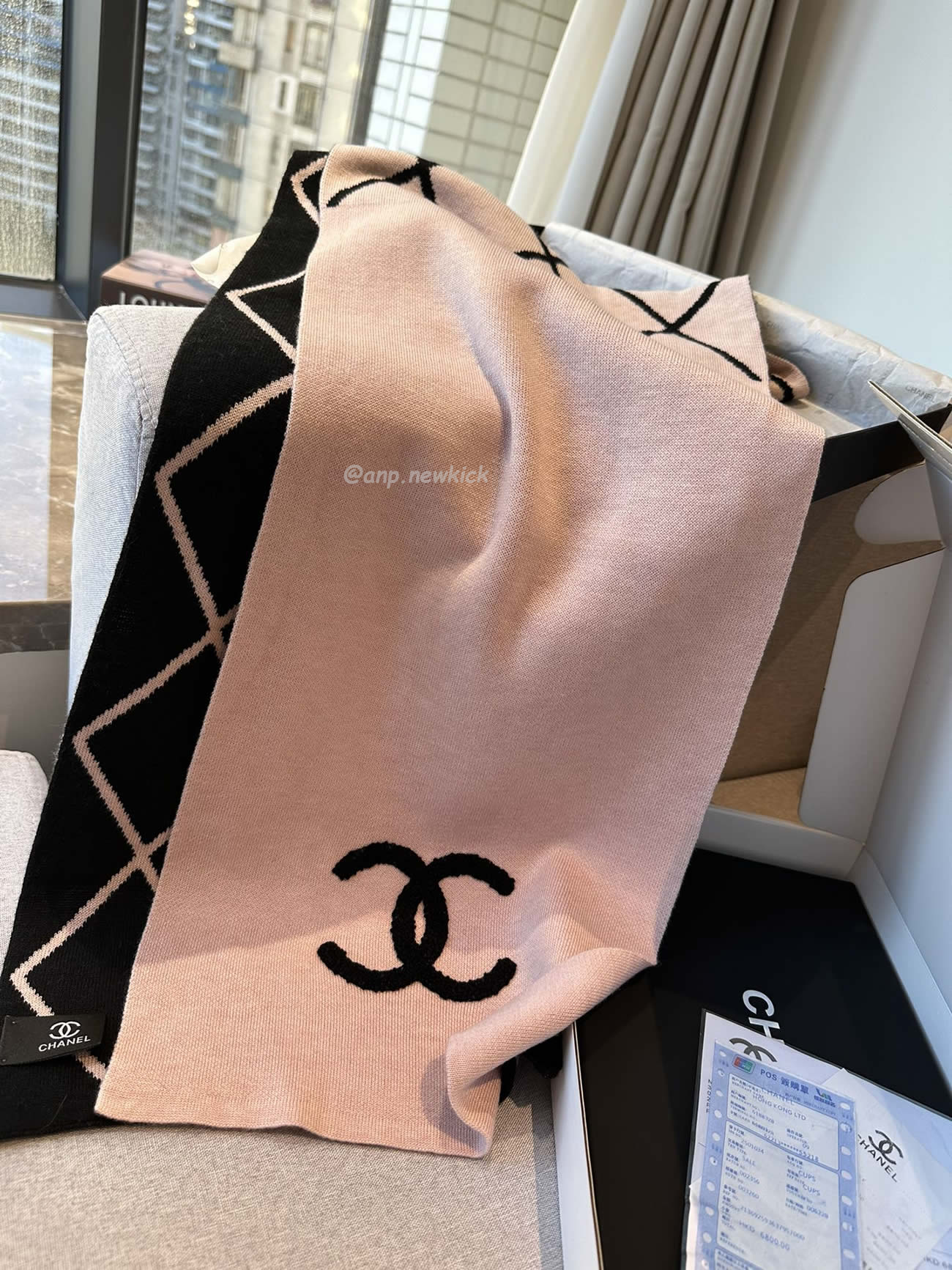 Chanel 2024 New 24b Cashmere Knitted Scarf 30x180cm (11) - www.newkick.org