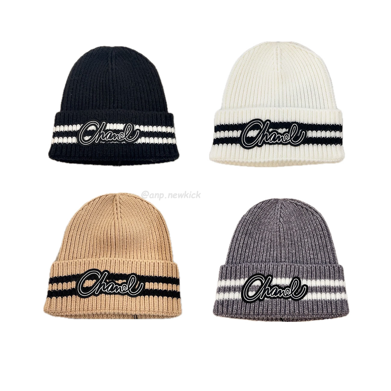 Chanel Knitted Cold Hat White Black Gray Brown (1) - www.newkick.org Chanel Knitted Cold Hat White Black Gray Brown (1) - www.newkick.org