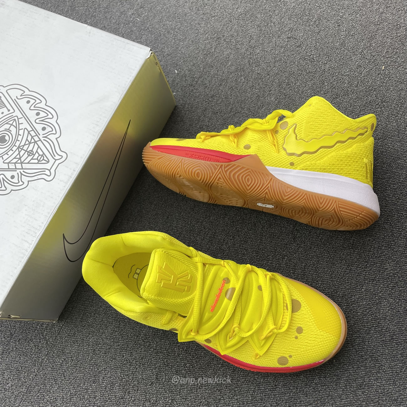 Nike Kyrie 5 Spongebob Squidward Patrick Cj6951 300 Cj6950 600 (36) - www.newkick.org