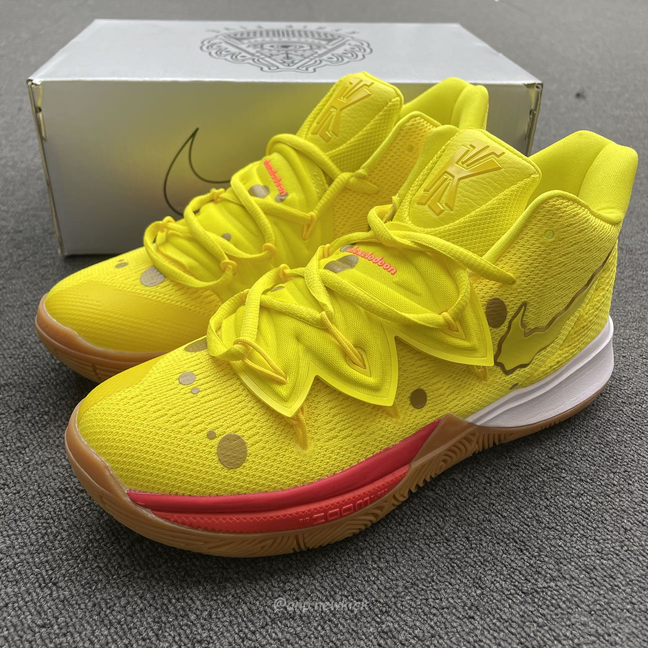 Nike Kyrie 5 Spongebob Squidward Patrick Cj6951 300 Cj6950 600 (38) - www.newkick.org
