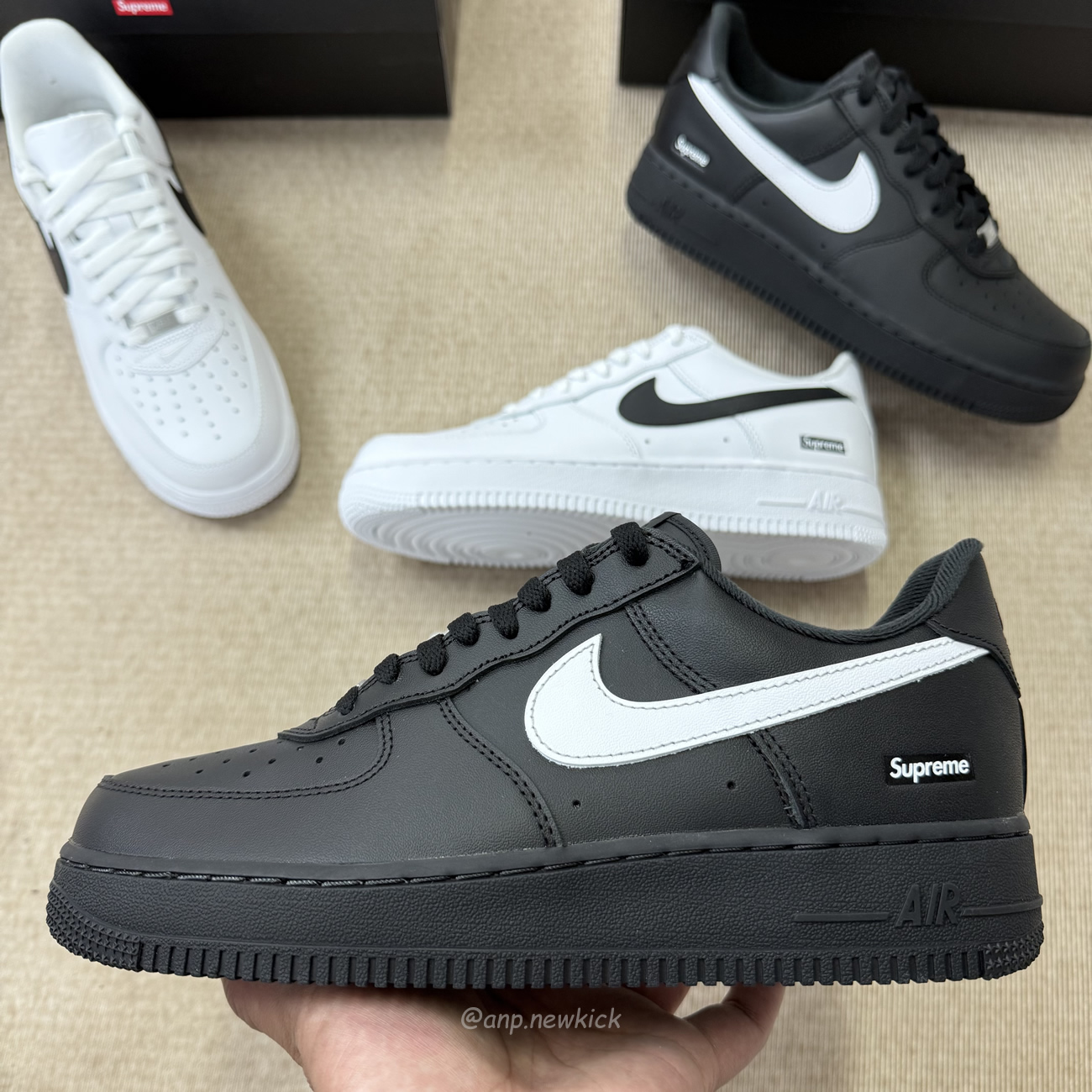Nike Air Force 1 Low Supreme Black White Cu9225 002 Cu9225 102 (7) - www.newkick.org