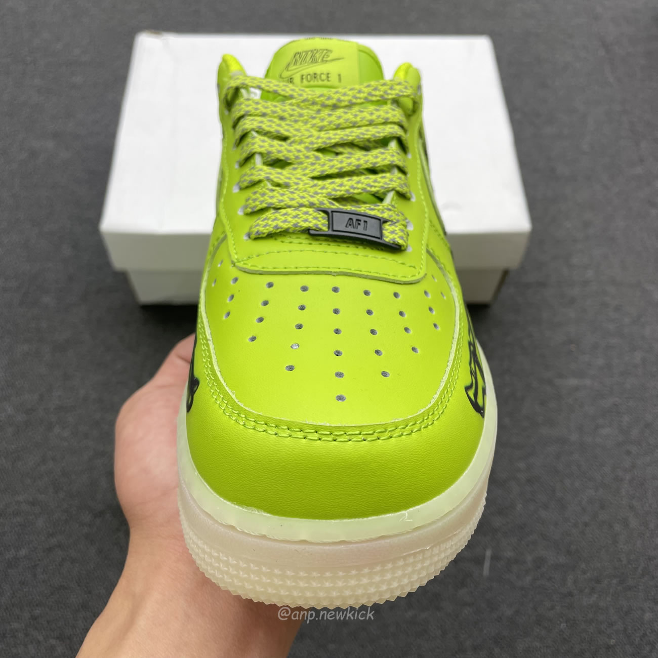 Air Nike Force 1 Qs Skeleton Green Black White Cw2288 111 (10) - www.newkick.org