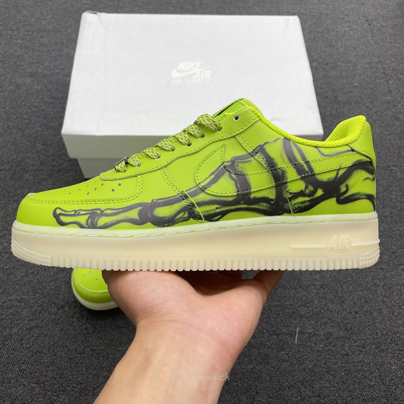 Air Nike Force 1 Qs Skeleton Green Black White Cw2288 111 (7) - www.newkick.org