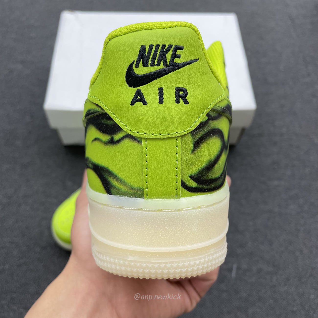 Air Nike Force 1 Qs Skeleton Green Black White Cw2288 111 (8) - www.newkick.org