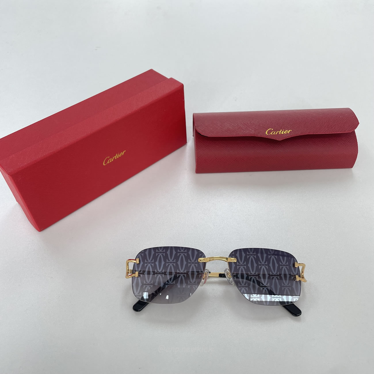Cartier Eyewear Rimless Rectangle Frame Sunglasses (8) - www.newkick.org Cartier Eyewear Rimless Rectangle Frame Sunglasses (8) - www.newkick.org