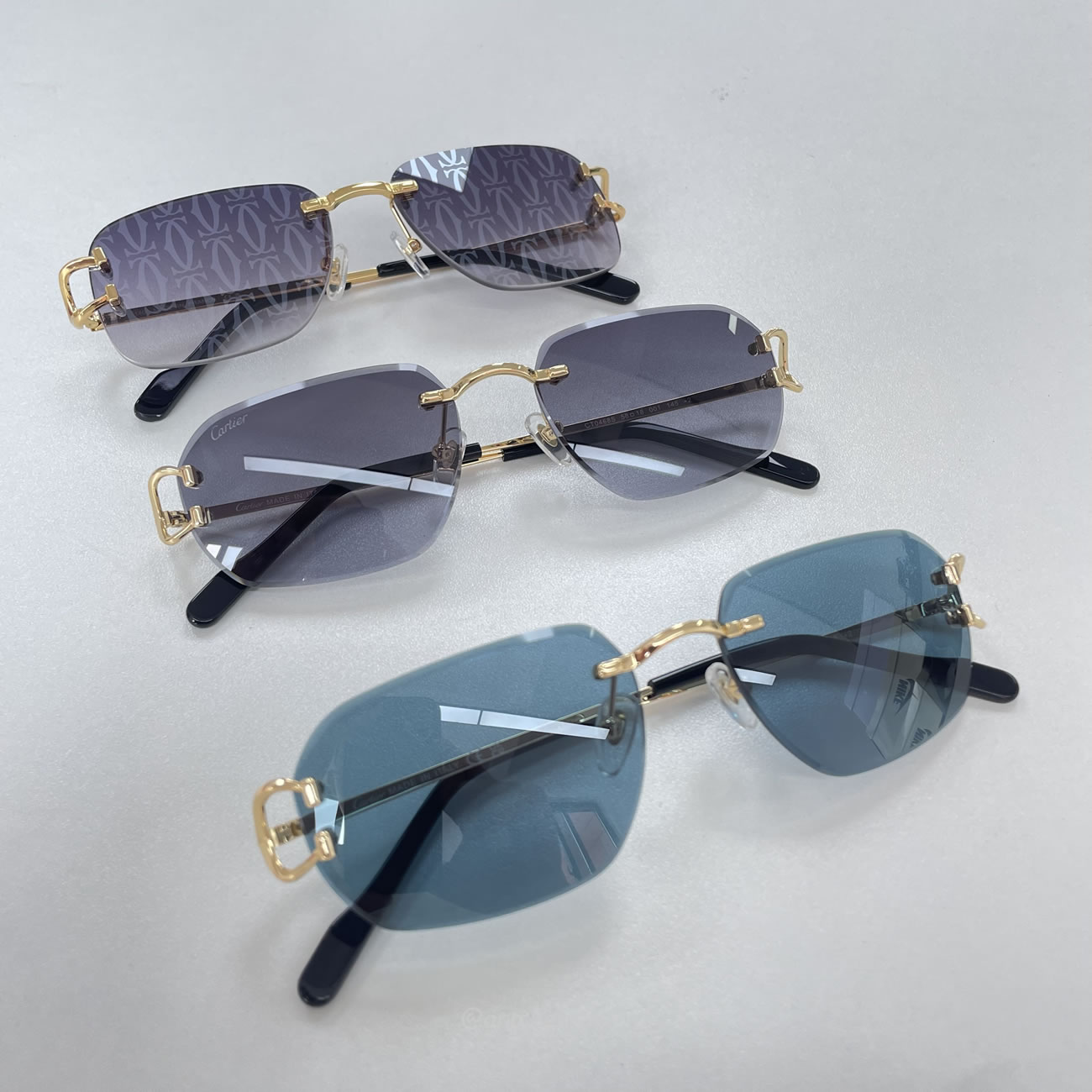 Cartier Eyewear Rimless Rectangle Frame Sunglasses (9) - www.newkick.org Cartier Eyewear Rimless Rectangle Frame Sunglasses (9) - www.newkick.org