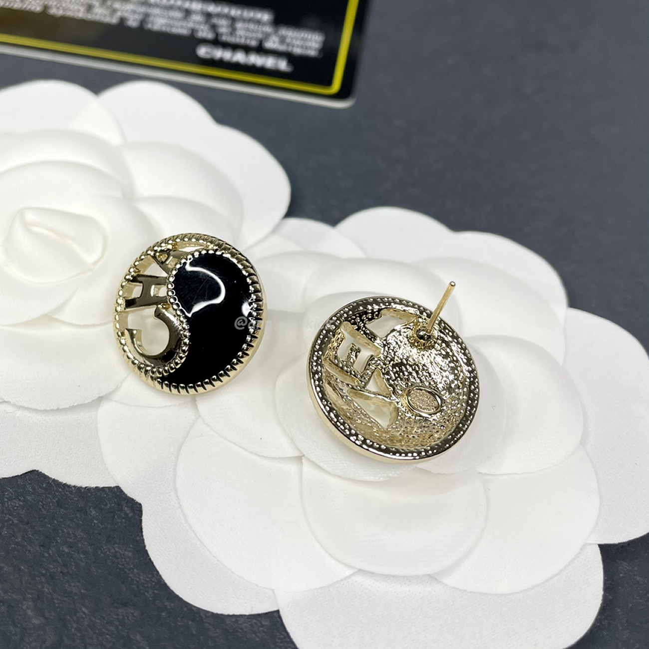 Chanel Cc Gold Earrings (19) - www.newkick.org