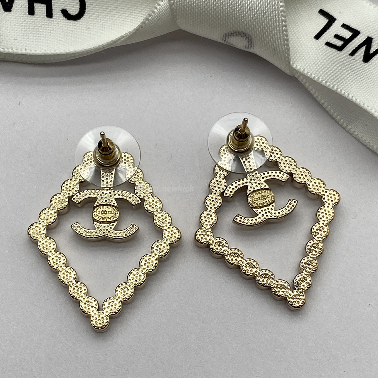 Chanel Cc Gold Earrings (5) - www.newkick.org
