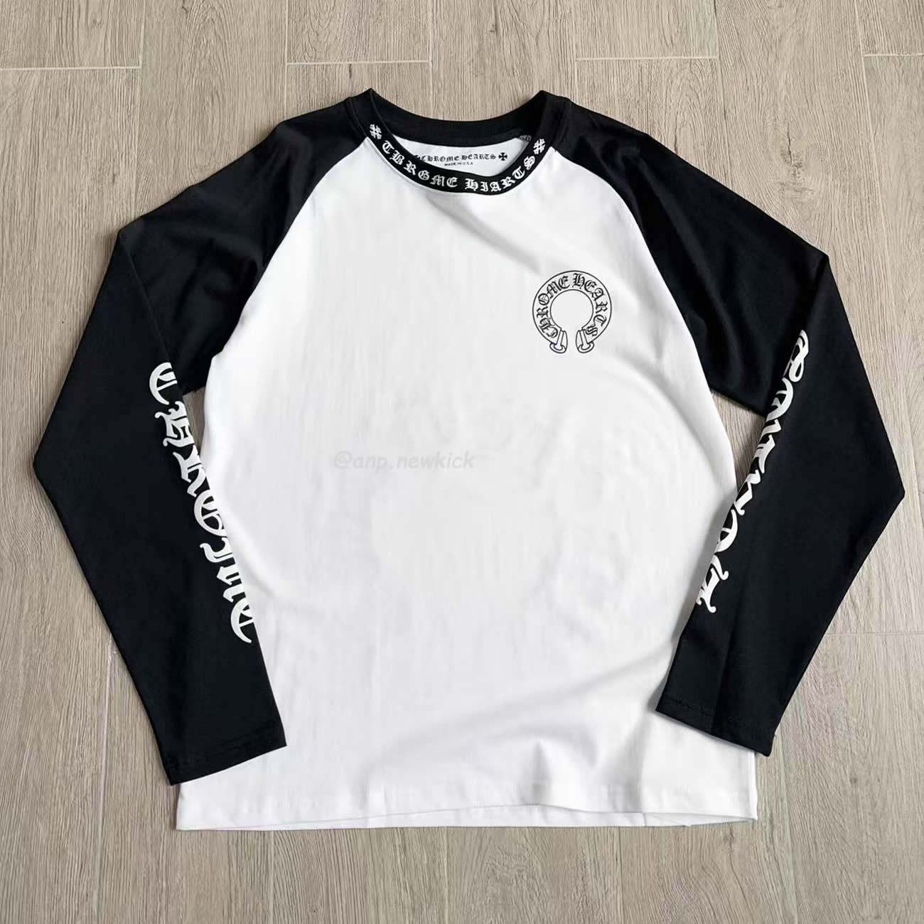 Chrome Hearts Horseshoe Baseball Shirt White Black (5) - www.newkick.org Chrome Hearts Horseshoe Baseball Shirt White Black (5) - www.newkick.org