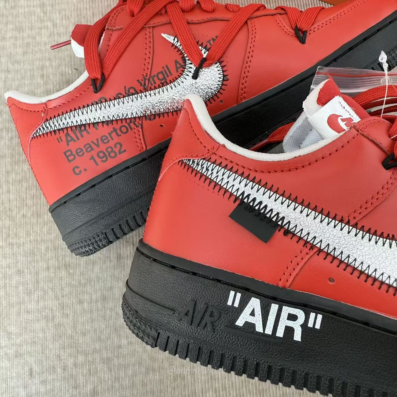 Nike Air Force 1 Low X Off White University Red Dd1876 600 (6) - www.newkick.org