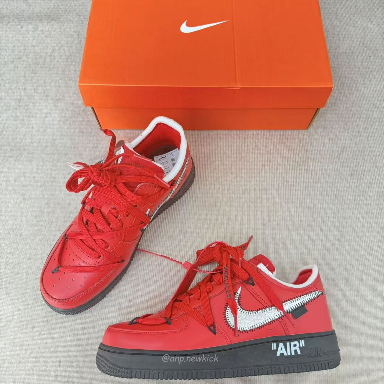 Nike Air Force 1 Low X Off White University Red Dd1876 600 (7) - www.newkick.org