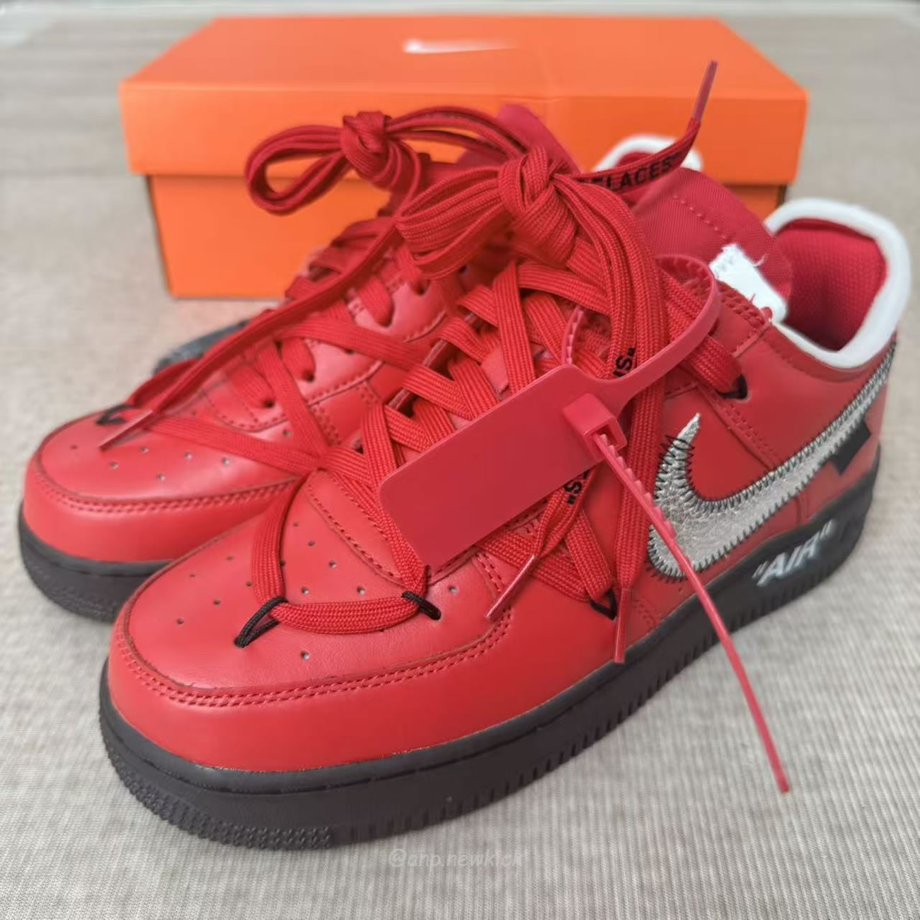 Nike Air Force 1 Low X Off White University Red Dd1876 600 (9) - www.newkick.org