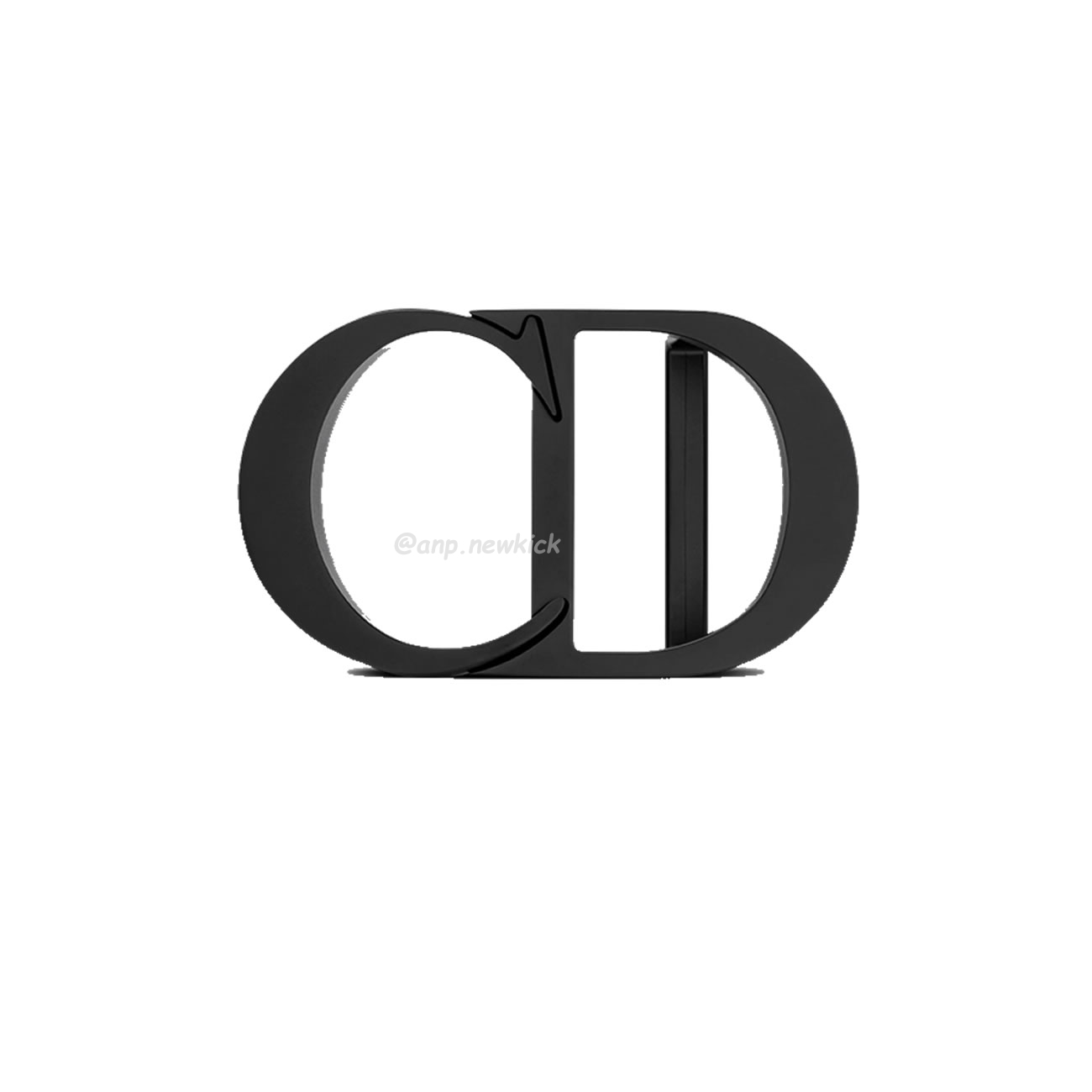 Dior Cd Icon Belt Buckle Black Matte Lacquer Finish Brass (1) - www.newkick.org