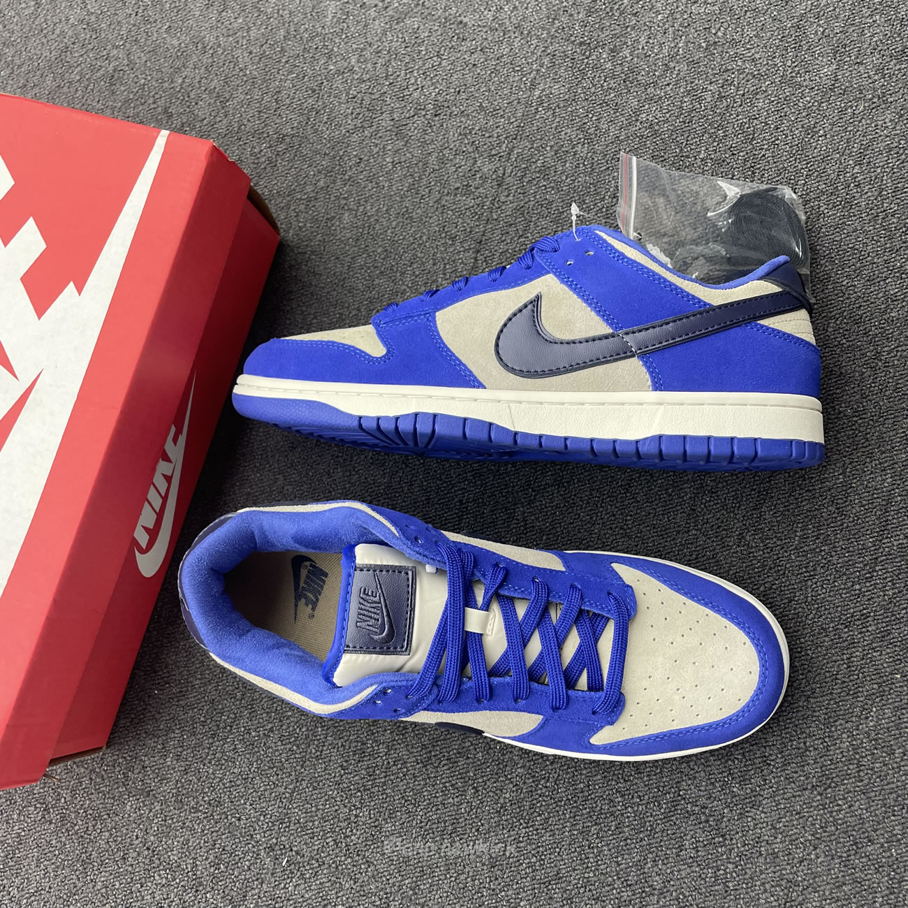 Nike Dunk Low Lx Blue Suede Womens Dv7411 400 (12) - www.newkick.org