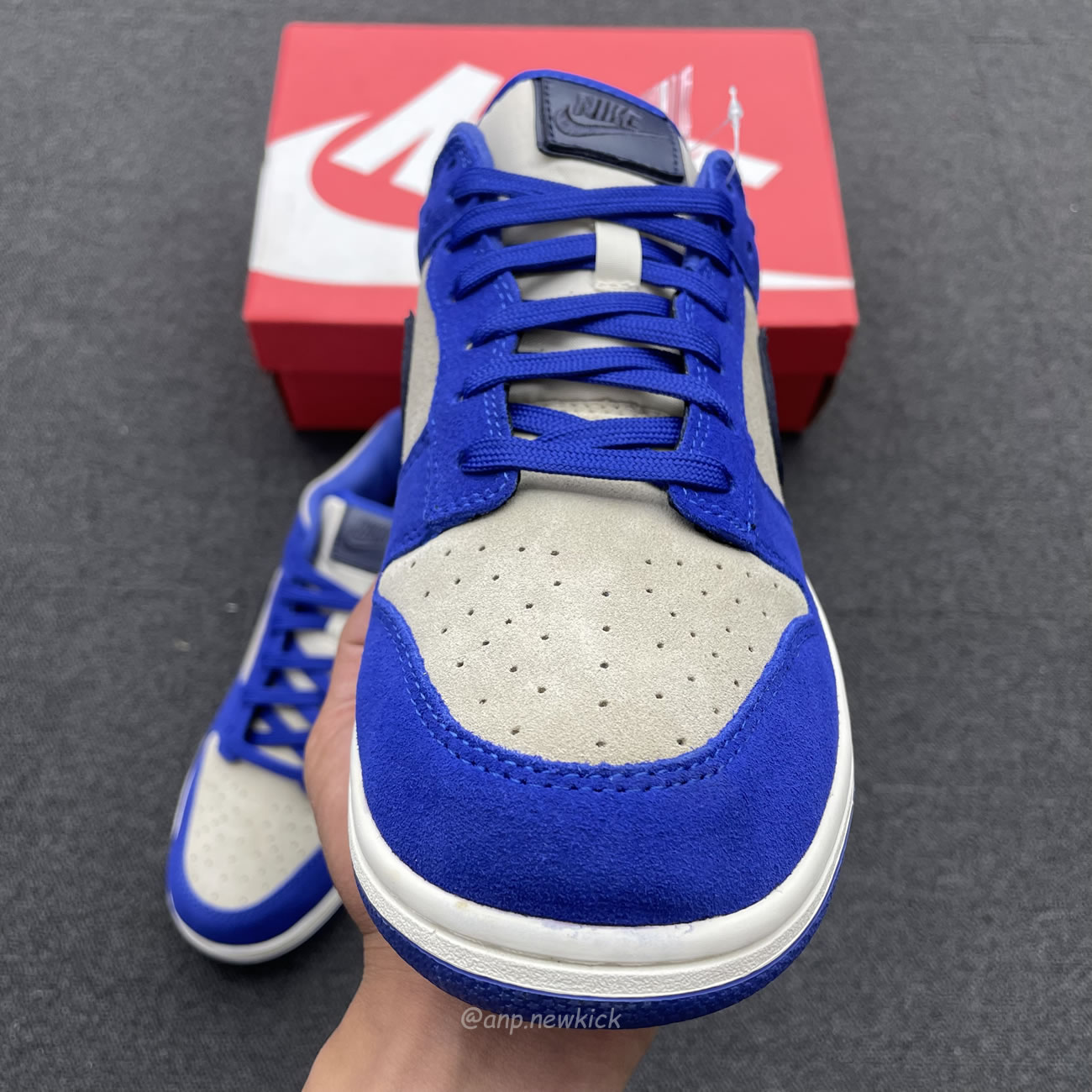 Nike Dunk Low Lx Blue Suede Womens Dv7411 400 (9) - www.newkick.org
