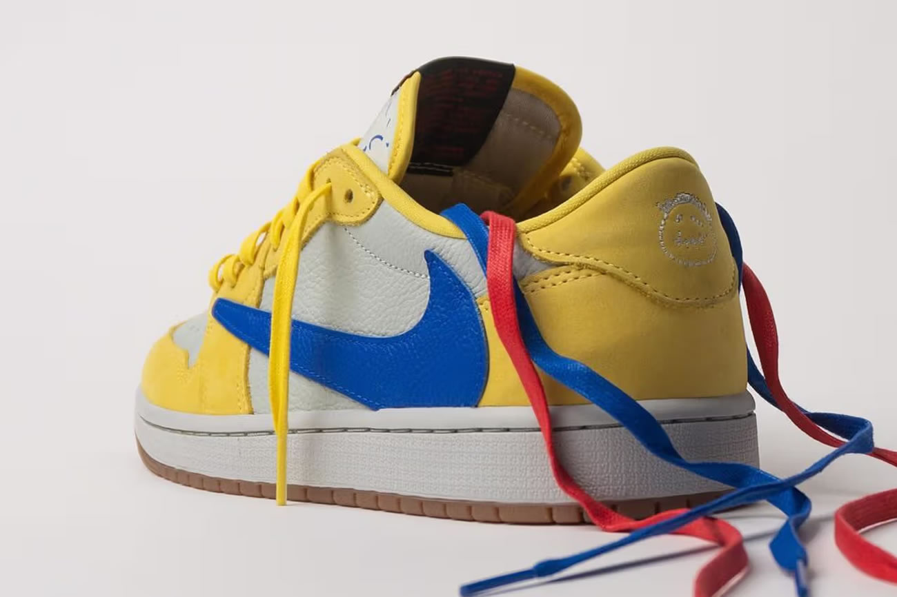 Travis Scott X Nike Air Jordan 1 Retro Low Og Sp Canary Dz4137 700 (5) - www.newkick.org