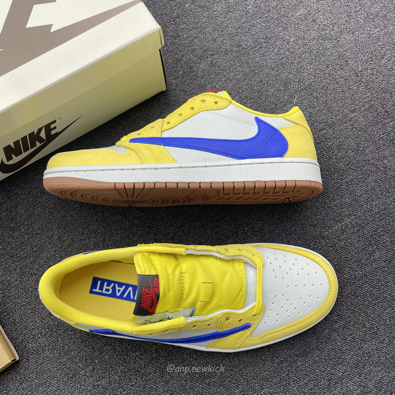 Travis Scott X Nike Air Jordan 1 Retro Low Og Sp Canary Dz4137 700 (9) - www.newkick.org
