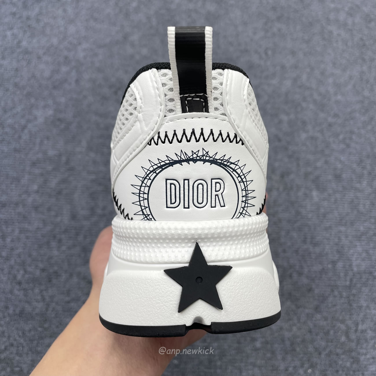 Dior Chrono Sneaker Mesh With White Black 19w White (8) - www.newkick.org