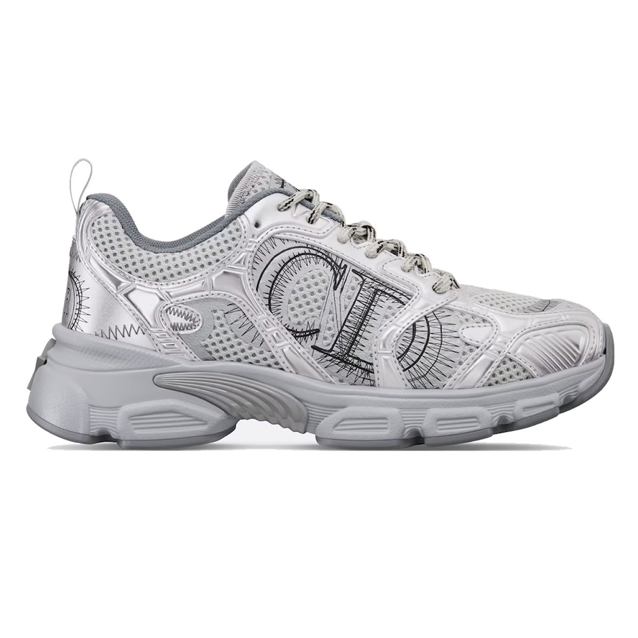 Dior Chrono Sports Shoes With Mesh Fabric And Faux Leather Trim (3) - www.newkick.org