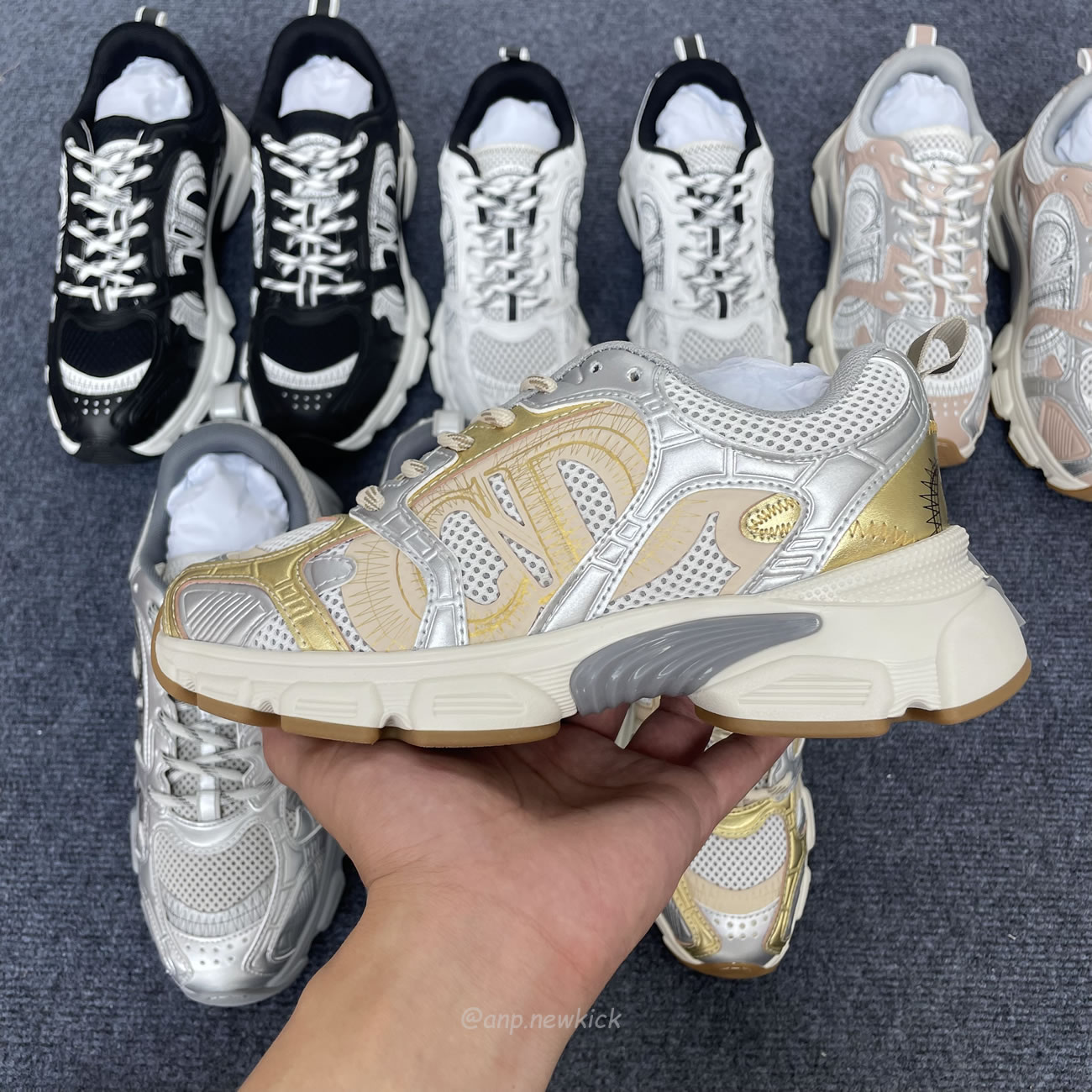 Dior Chrono Sports Shoes With Mesh Fabric And Faux Leather Trim (5) - www.newkick.org