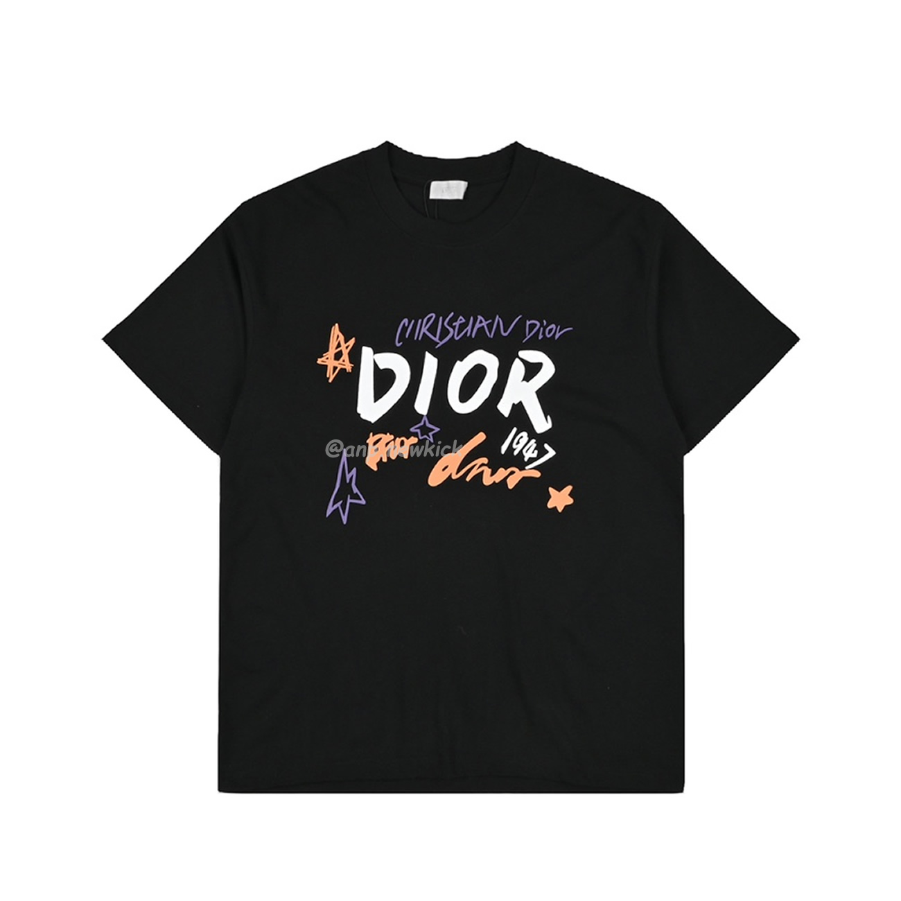 Dior Hand Drawn Sketch Logo Graffiti Short Sleeved T Shirt (10) - www.newkick.org Dior Hand Drawn Sketch Logo Graffiti Short Sleeved T Shirt (10) - www.newkick.org