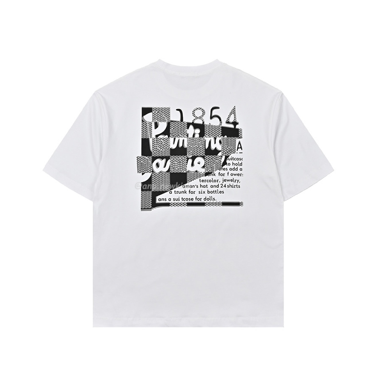 Louis Vuitton 24ss Embroidered Letter Printed Short Sleeves T Shirt (2) - www.newkick.org