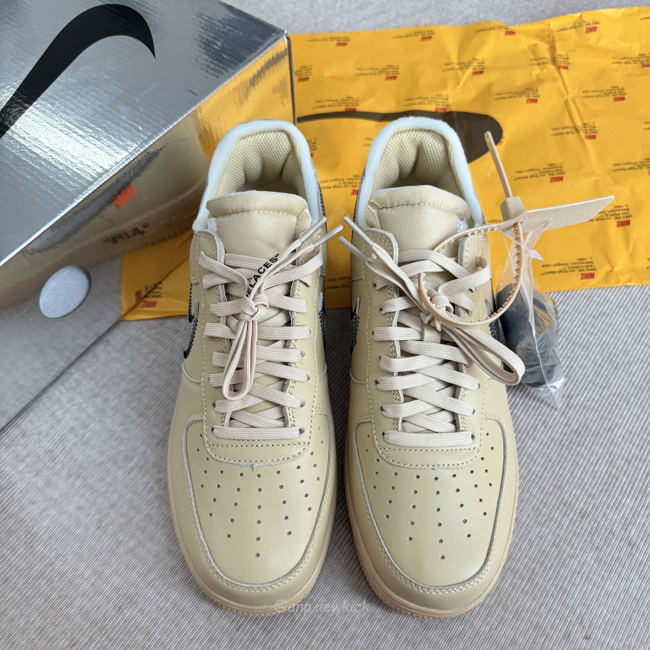 Nike Air Force 1 Low Off White Sesame Fd6900 200 (4) - www.newkick.org