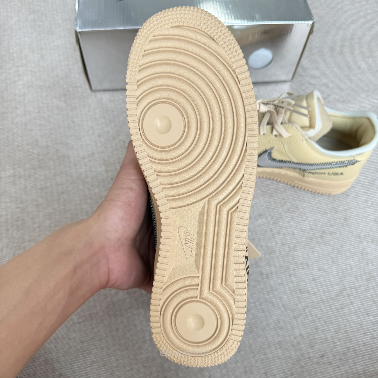 Nike Air Force 1 Low Off White Sesame Fd6900 200 (6) - www.newkick.org