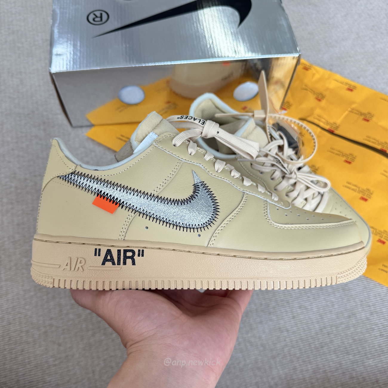 Nike Air Force 1 Low Off White Sesame Fd6900 200 (8) - www.newkick.org