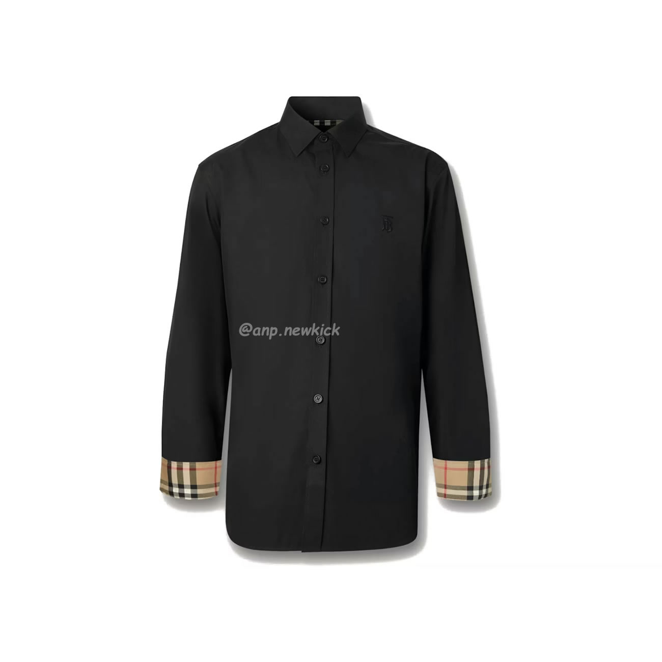 Burberry Slim Fit Monogram Motif Stretch Cotton Poplin Shirt Black White Fw21 80323081 (11) - www.newkick.org Burberry Slim Fit Monogram Motif Stretch Cotton Poplin Shirt Black White Fw21 80323081 (11) - www.newkick.org